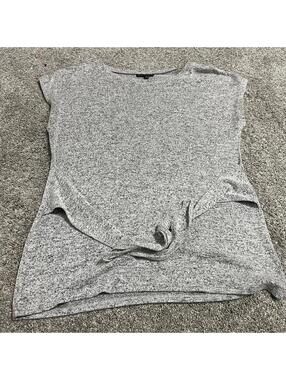 Alison Andrews Women's Gray Wrap Blouse size Small